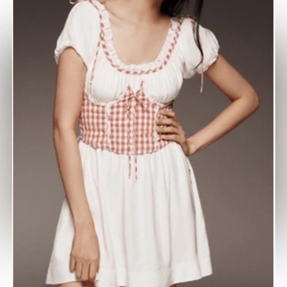 NWR For love and lemons Georgia slip dress sz L - Picture 1 of 6